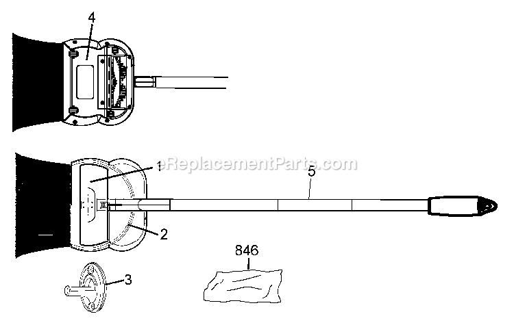 Black and Decker SNC100B (Type 1) Sweeper Power Tool Page A Diagram